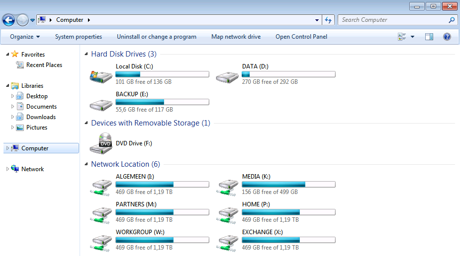 Shares in Windows